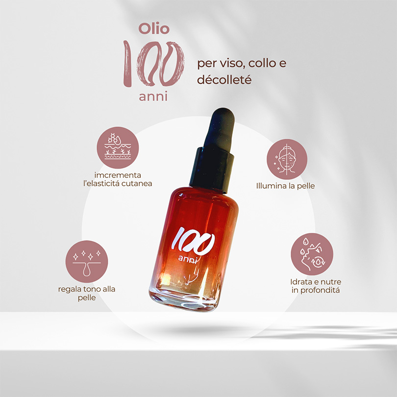Olio viso idratante per viso collo e decolletè
